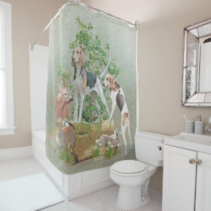 Rideaux De Douche Chasse aux chiens