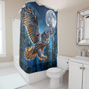 Rideaux De Douche Chasse aux chouettes