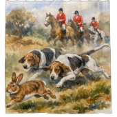 Rideaux De Douche Chasse avec des chiens courants (Devant)
