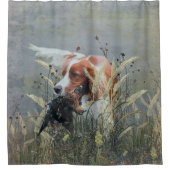 Rideaux De Douche Chasse avec Epagneul Breton (Devant)