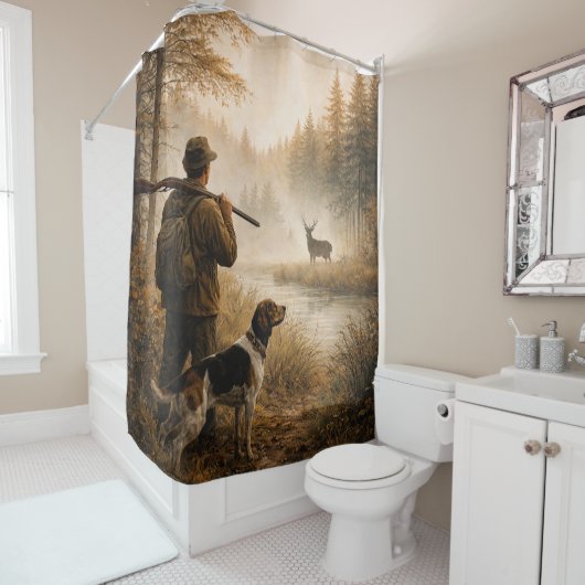 Rideaux De Douche Chasse dans la brume (En situation)