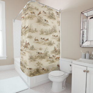 Rideaux De Douche Chasse Traditionnelle au Limier