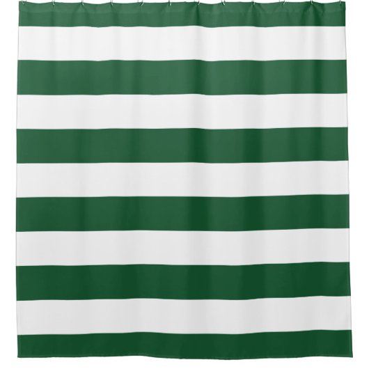 Rideaux De Douche Chasseur Green Large Stripes (Devant)