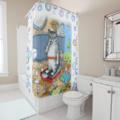 Rideaux De Douche Chat 579 Drôle chat (En situation)