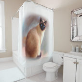 Rideaux De Douche Chat 613 siamois (En situation)