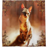 Rideaux De Douche Chat assis (Devant)