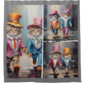Rideaux De Douche Chat - Automne (Devant)