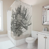 Rideaux De Douche Chat Cheshire dans un arbre Arthur Rackham (En situation)