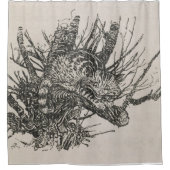 Rideaux De Douche Chat Cheshire dans un arbre Arthur Rackham (Devant)