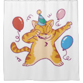 Rideaux De Douche Chat d'anniversaire (Devant)