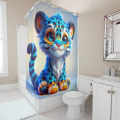 Rideaux De Douche Chat de dessin (En situation)