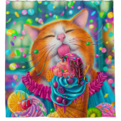 Rideaux De Douche Chat doux (Devant)