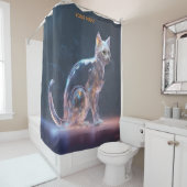 Rideaux De Douche Chat Fantôme transparent Imaginaire (En situation)
