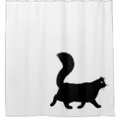 Rideaux De Douche Chat noir à pied | Cool Kitty Novelty (Devant)