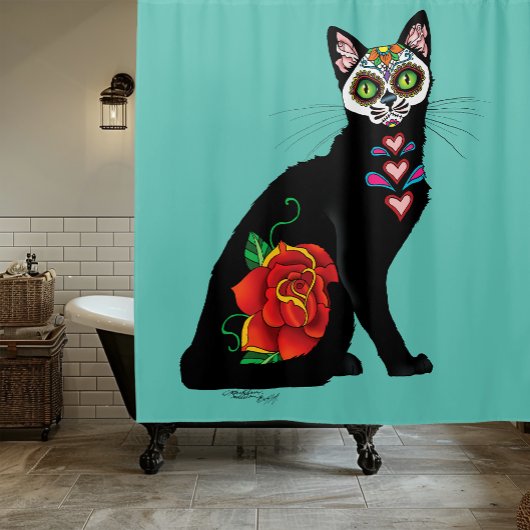 Rideaux De Douche Chat noir de Sugar