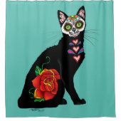 Rideaux De Douche Chat noir de Sugar (Devant)