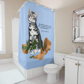 Rideaux De Douche Chat plante (En situation)