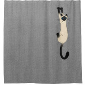 Rideaux De Douche Chat siamois suspendu | Chat drôle (Devant)