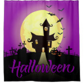 Rideaux De Douche Château de Halloween (Devant)