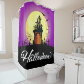Rideaux De Douche Château de Halloween (En situation)
