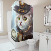 Rideaux De Douche Chaton vapeur (En situation)