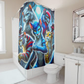 Rideaux De Douche Chats créatifs (En situation)