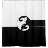 Rideaux De Douche Chats de Yin yang (Devant)