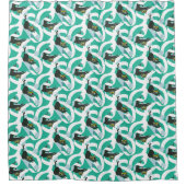 Rideaux De Douche Chats en papier de toilette fou (Devant)