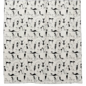 Rideaux De Douche Chats noirs Kooky (Devant)