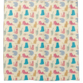 Rideaux De Douche Chats Pastel (Devant)