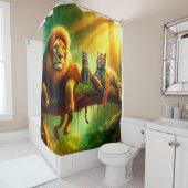 Rideaux De Douche Chats sauvages (En situation)