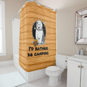 Rideaux De Douche Chatte chien randonneur Camper Vieux anglais Sheep
