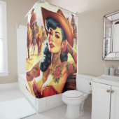 Rideaux De Douche Chaud Tattoo (En situation)
