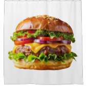 Rideaux De Douche ChaussureHabille hamburger empilé thic (Devant)