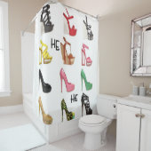 Rideaux De Douche Chaussures pour adolescent's chaussure paradise ri (En situation)