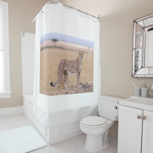 Rideaux De Douche Cheetah (En situation)