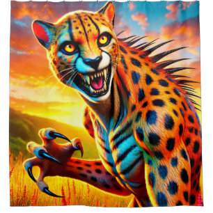 Rideaux De Douche Cheetah Art