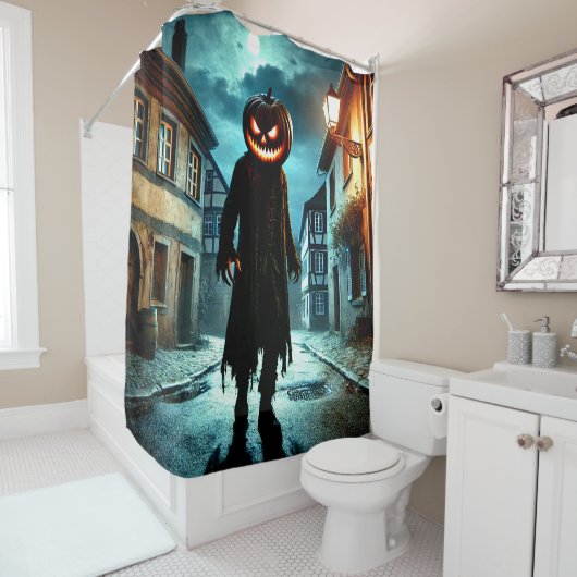 Rideaux De Douche Chef citrouille (En situation)