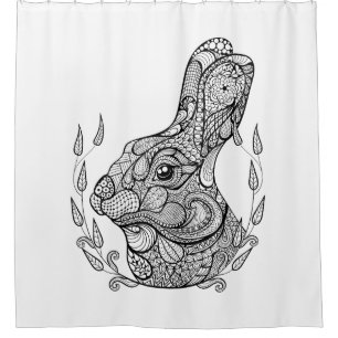 Rideaux De Douche Chef inspiré de lapin en guirlande