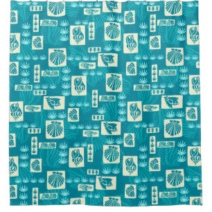 Rideaux De Douche Chemise Aloha Coquilles Sous-Marines de Kua Bay Ha
