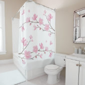 Rideaux De Douche Cherry Blossom - Arrière - plan transparent (En situation)