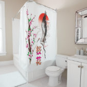 Rideaux De Douche Cherry Japan Pastel Sakura (En situation)