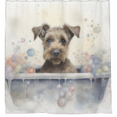 Rideaux De Douche Chesapeake Bay Terrier Dans Baignoire Aquarelle Ch (Devant)