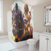 Rideaux De Douche Cheval (En situation)