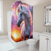 Rideaux De Douche Cheval Art (En situation)
