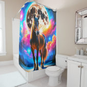 Rideaux De Douche Cheval Art (En situation)
