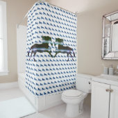 Rideaux De Douche Cheval bleu (En situation)