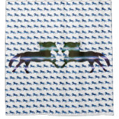 Rideaux De Douche Cheval bleu (Devant)