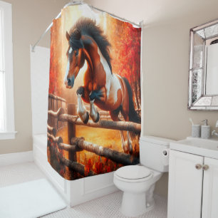 Rideaux De Douche Cheval de saut