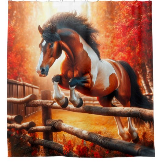 Rideaux De Douche Cheval de saut (Devant)